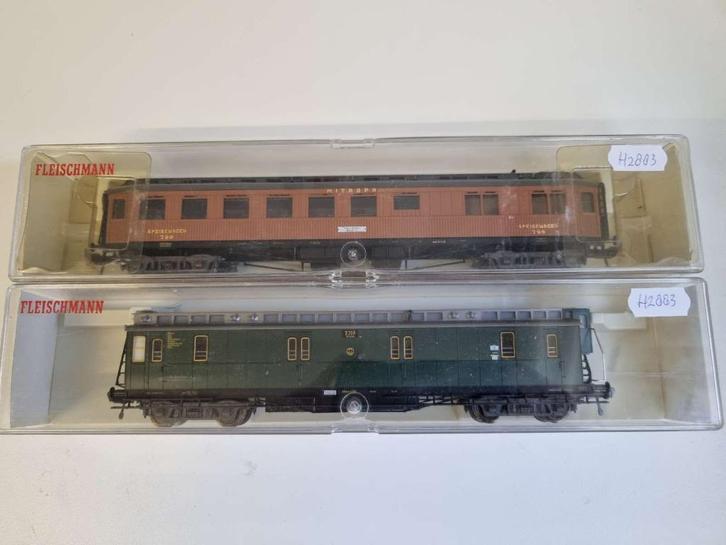 Fleischmann 5081/5088 - Post- en Restauratierijtuig v/d DRG, Hobby en Vrije tijd, Modeltreinen | H0, Zo goed als nieuw, Wagon