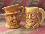 Twee mooie oude Lancaster Toby jugs uit Engeland.