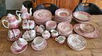 Rood engels, mix servies  95 delig, Antiek en Kunst, Ophalen of Verzenden