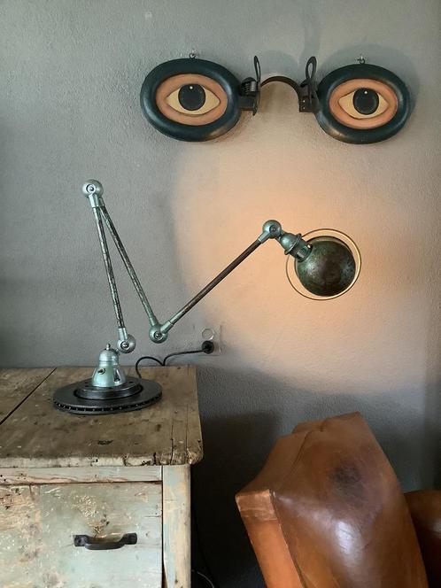 Jieldé lamp, industrieel, vloerlamp, tafellamp, staande lamp, Antiek en Kunst, Antiek | Lampen, Ophalen of Verzenden