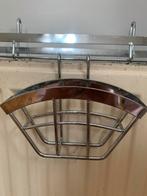 Twee chromen keuken rekjes, Huis en Inrichting, Ophalen of Verzenden, 25 tot 50 cm, 50 tot 100 cm, Minder dan 100 cm