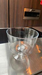Glazen schaal brocante fruit / taart of ijs-schaal, Huis en Inrichting, Woonaccessoires | Schalen en Manden, Ophalen, Zo goed als nieuw