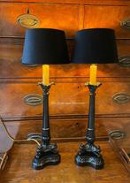 Engelse SET Empire stijl tafellampen zwart, Antiek en Kunst, Antiek | Lampen, Ophalen of Verzenden