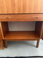 Scandinavisch design secretaire, vintage kast, barkast, Ophalen, Gebruikt, -, -