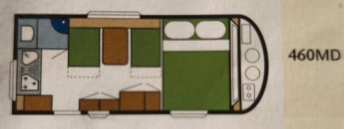 Beyerland 2000 460 MD, prachtige indeling frisse caravan, Caravans en Kamperen, Caravans, Particulier, tot en met 4, Overige, Beyerland