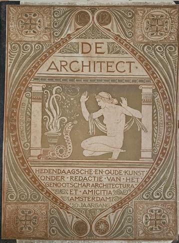 De Architect –1912 (nrs. 1–6) met originele platen beschikbaar voor biedingen