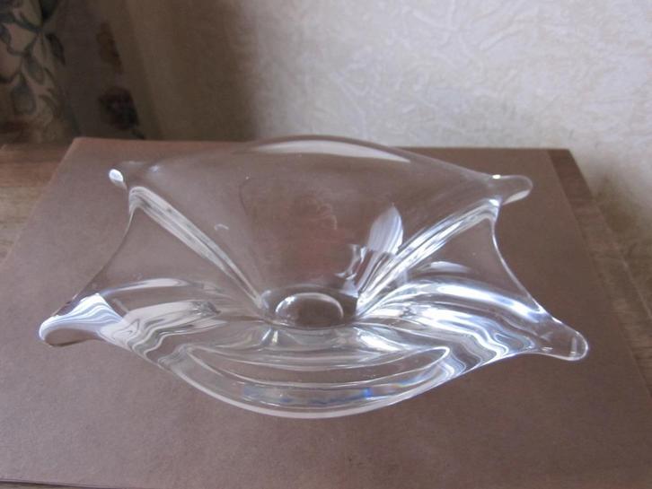 Val St Lambert cristal bowl - vide poche jaren 60, Antiek en Kunst, Antiek | Glas en Kristal, Verzenden
