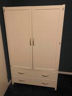 Witte Grenen Linnenkast met Lades & Legplanken, Huis en Inrichting, Kasten | Kledingkasten, Ophalen, Gebruikt, 100 tot 150 cm