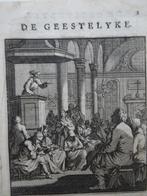 Gravure de geestelijke, predikant, dominee, J. Luyken, 1719, Verzenden
