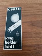 023 Osram Lampen Reclame Papieren Advertentie, Ophalen of Verzenden, 1940 tot 1960, Tijdschrift