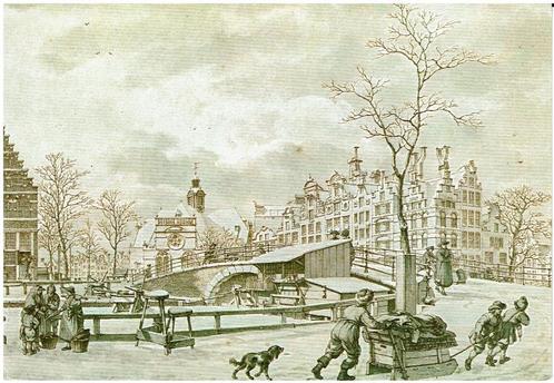Ansichtkaart Brouwersgracht Amsterdam Jacob Cats, Verzamelen, Ansichtkaarten | Nederland, Gelopen, Noord-Holland, 1980 tot heden