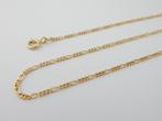 Stevige 14 karaat Gouden Ketting in Valkoogschakel 45.5, Sieraden, Tassen en Uiterlijk, Kettingen, Jw, Nieuw, Ophalen of Verzenden