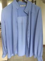 Blauwe blouse Bellamy maat M, met zijde., Ophalen of Verzenden, Zo goed als nieuw, Maat 38/40 (M), Blauw