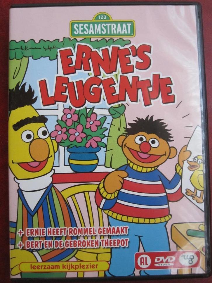 Sesamstraat - Ernie's leugentje, Cd's en Dvd's, Dvd's | Kinderen en Jeugd, Zo goed als nieuw, Tv fictie, Educatief, Alle leeftijden