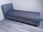 Boxspring 1-persoons Antraciet - ZGAN, Huis en Inrichting, Ophalen, 90 cm, Eenpersoons, Zo goed als nieuw