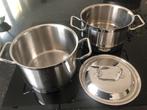 Sigg pan en stoompan, Ophalen of Verzenden, Zo goed als nieuw, Rvs, Kookpan of Snelkookpan