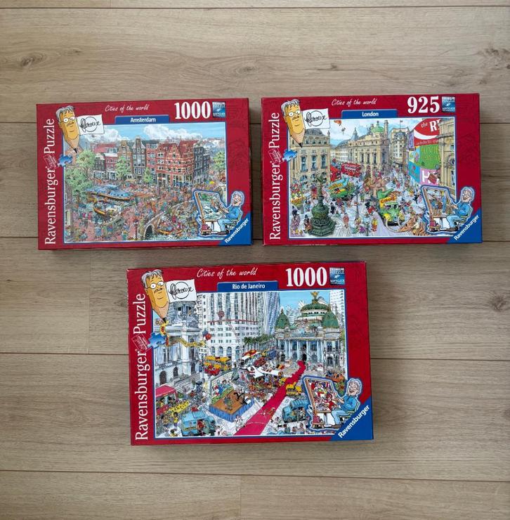 Puzzel Ravensburger cities of the world, Hobby en Vrije tijd, Denksport en Puzzels, Zo goed als nieuw, Legpuzzel, 500 t/m 1500 stukjes