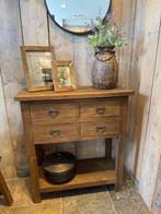 Meubels Sidetable bankje teakhout, Huis en Inrichting, Kasten | Ladekasten, Ophalen, Teakhout, 50 tot 100 cm, Minder dan 100 cm