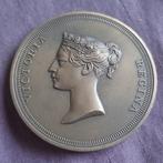 Bronzen Filatelie Penning met Queen Victoria Engeland, Postzegels en Munten, Penningen en Medailles, Verzenden, Overige materialen