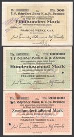 Duitsland Schroder Bank Cancelled Not Geld 1922/1923, Ophalen of Verzenden, Duitsland, Setje