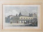Bettison's library mooie antieke ingelijste ets uit Engeland, Ophalen of Verzenden