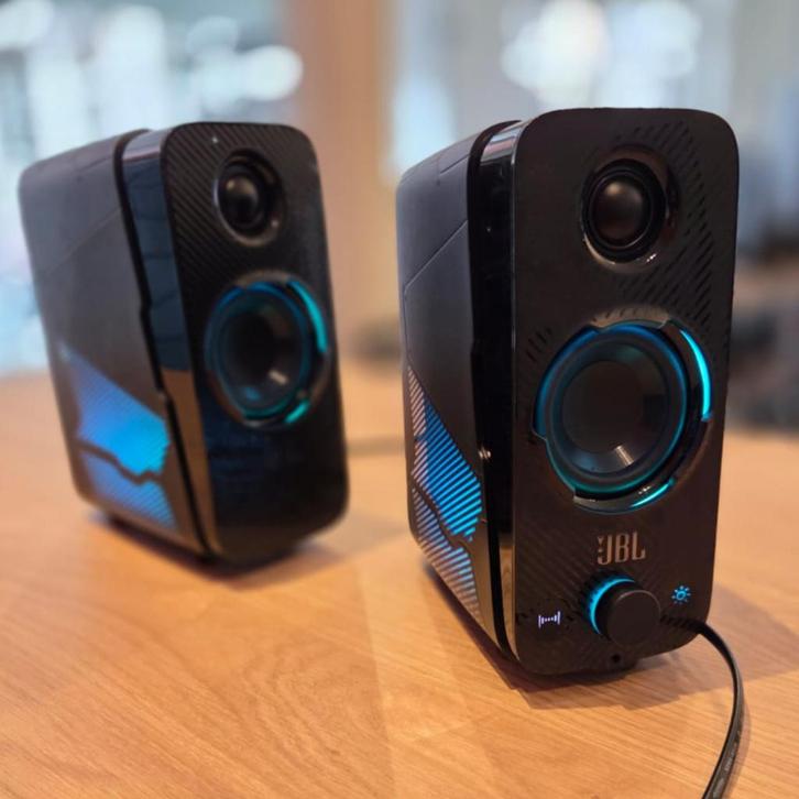 JBL Quantum Duo Speakers | Nette Staat, Computers en Software, Pc speakers, Gebruikt