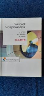 basisboek bedrijfseconomie opgaven 9e druk, Ophalen of Verzenden, Zo goed als nieuw, P. de Boer; M.P. Brouwers; Wim Koetzier, HBO