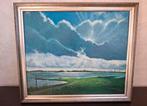 Te koop: Schilderij Rivierzicht - K. Roeleveld - 67 x 57 cm, Ophalen