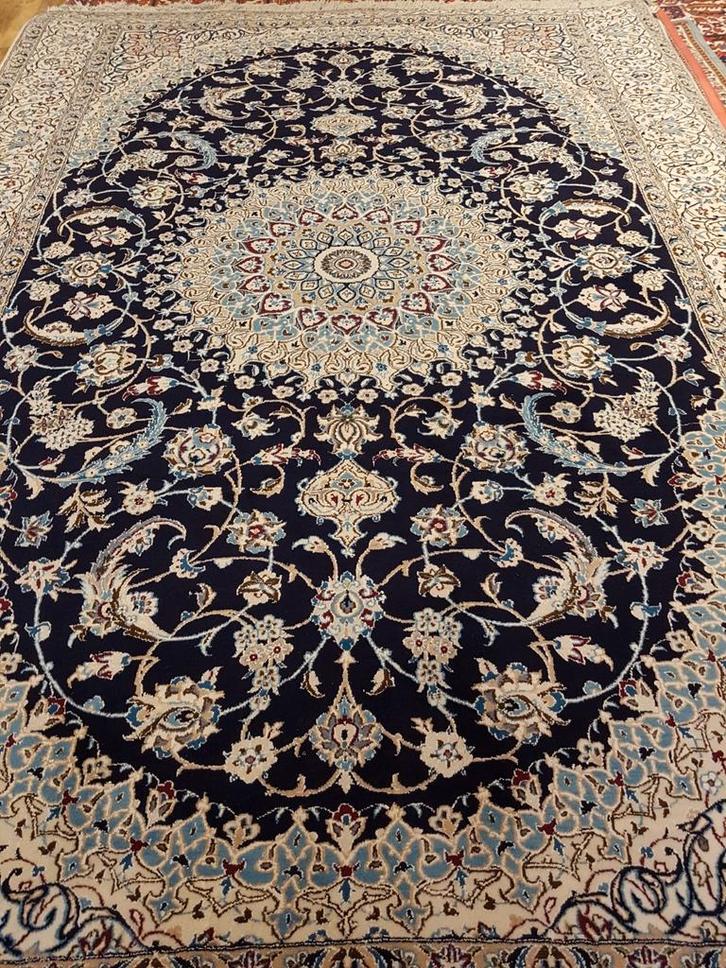 Perzisch Tapijt Nain 9la met zijde Maat.2.00x3.00, Huis en Inrichting, Stoffering | Tapijten en Kleden, Nieuw, 150 tot 200 cm