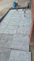 Betontegels 60x60 en palissaden, Ophalen, Nieuw, Beton, Terrastegels