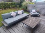 Loungeset 5 persoons, Tuin en Terras, Ophalen, 5 zitplaatsen, Gebruikt, Aluminium