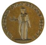 Hubert van Lith : Ten afscheid Staatsbedrijf P.T.T., 1941, Postzegels en Munten, Penningen en Medailles, Verzenden, Brons, Nederland