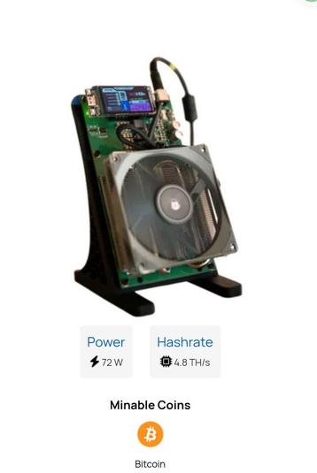 NerdMiner NerdQaxe++ Bitcoin Miner beschikbaar voor biedingen