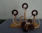 Puzzel hout ring touw denksport, Ophalen of Verzenden, Minder dan 500 stukjes, Zo goed als nieuw, Rubik's of 3D-puzzel