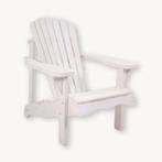Tuinstoel Deckchair Adirondeck Wit, Ophalen, Nieuw, Hout, Overige typen