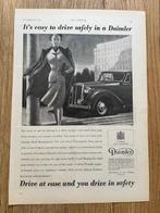Daimler 1947 originele advertentie vintage, Ophalen of Verzenden, Gelezen, Overige merken