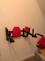 Wandgemonteerd dipstation / leg raise (Captain’s Chair), Ophalen, Zo goed als nieuw, Buik, Overige typen