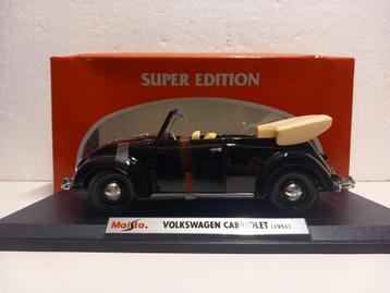 Volkswagen Kever convertible black Maisto new metal 1:18 KRD beschikbaar voor biedingen
