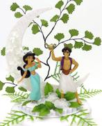 Prachtige Prinses Jasmijn en Prins Aladdin taarttopper., Ophalen of Verzenden, Nieuw, Versiering, Geboorte of Huwelijk