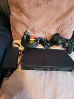 Playstation 2 slim, Met 1 controller, Ophalen of Verzenden, Zo goed als nieuw, Zwart