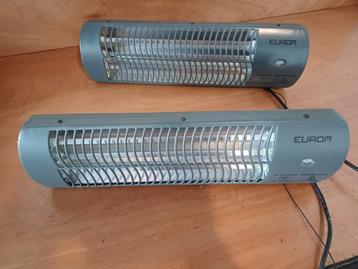 2 stuks terrasheater 1200w per stuk met 3 standen schakelaar beschikbaar voor biedingen