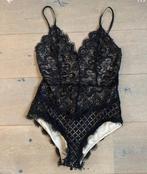 Zwarte kanten body - Lucy - Maat S, Ophalen of Verzenden, Zwart, Body of Korset