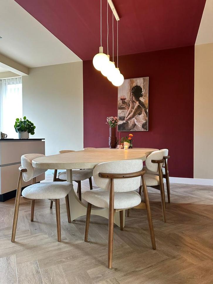 Stoelen Eettafel Japandi Eetkamerstoelen houten Stoelen ‼️, Huis en Inrichting, Stoelen, Zo goed als nieuw, Vijf, Zes of meer stoelen