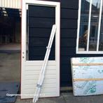 Mooie Mahonie Houten Achterdeur, Doe-het-zelf en Verbouw, Deuren en Horren, Ophalen, 215 cm of meer, Nieuw, Buitendeur