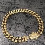 14k gouden armband cuban schakel italiaans, Sieraden, Tassen en Uiterlijk, Armbanden, Ophalen of Verzenden, Zo goed als nieuw