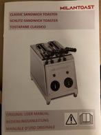 Milan sandwich toaster nieuw in verpakking, Ophalen of Verzenden, Nieuw, Uitneembare kruimellade