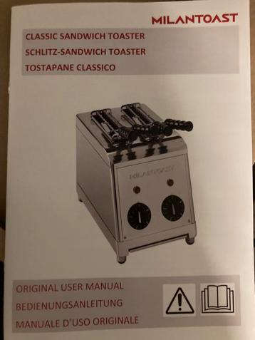Milan sandwich toaster nieuw in verpakking beschikbaar voor biedingen