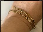 Prachtige vintage gouden armband 5 x edelstenen 14 kar goud, Verzenden, Zo goed als nieuw, Met edelsteen, Goud