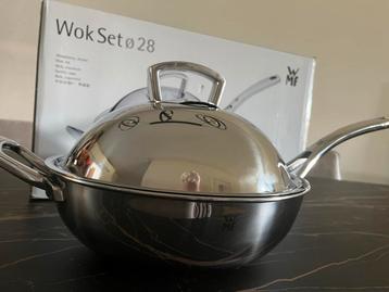 WMF Wokset / Wokpan met Deksel - Nieuw in Doos beschikbaar voor biedingen