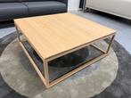 Nieuw Kluskens Frame Salontafel Eiken hout 100x100xH38, 100 tot 150 cm, Nieuw, Minder dan 50 cm, Rechthoekig